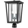 2_Z-Lite Seoul 19 3/4" High Black 2-Light Outdoor Post Light more views
