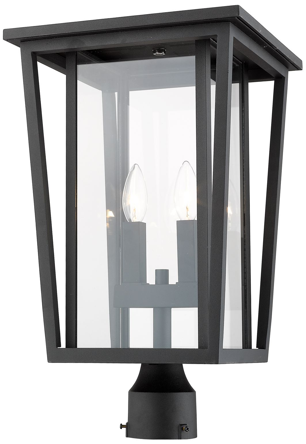 Image 3 Z-Lite Seoul 19 3/4" High Black 2-Light Outdoor Post Light more views