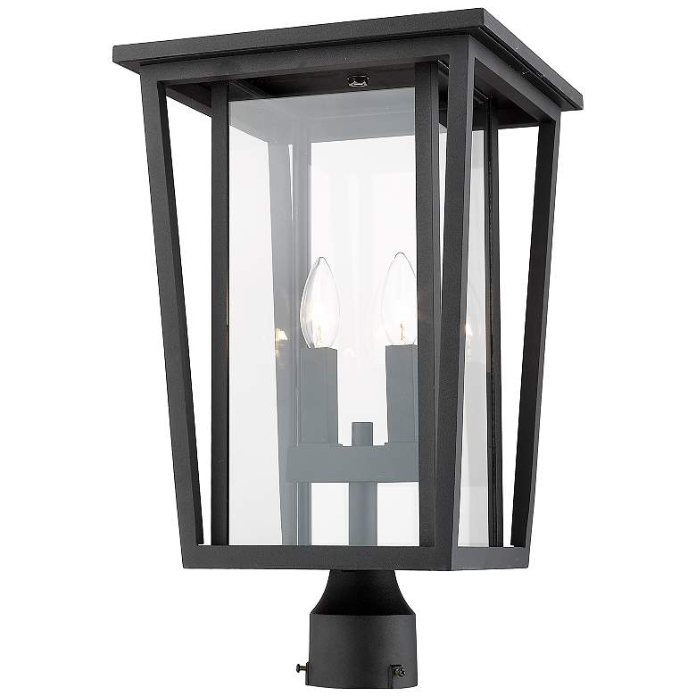 Image 3 Z-Lite Seoul 19 3/4" High Black 2-Light Outdoor Post Light more views