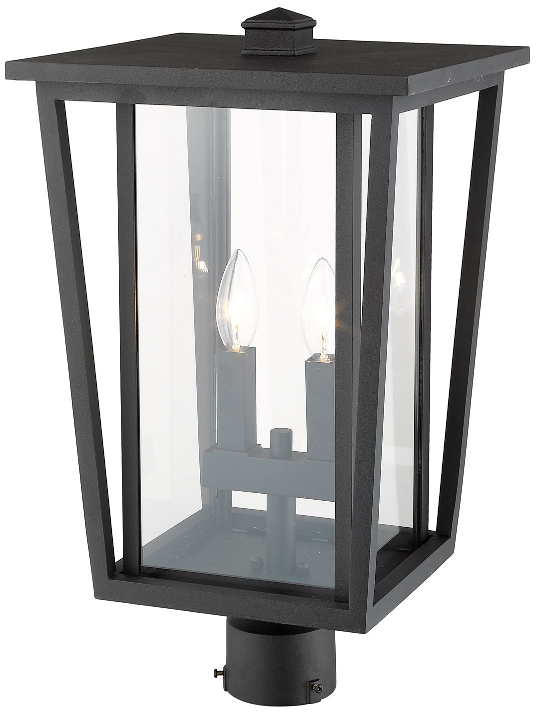 Image 4 Z-Lite Seoul 19 3/4" High Black 2-Light Outdoor Post Light more views