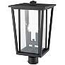 4_Z-Lite Seoul 19 3/4" High Black 2-Light Outdoor Post Light more views