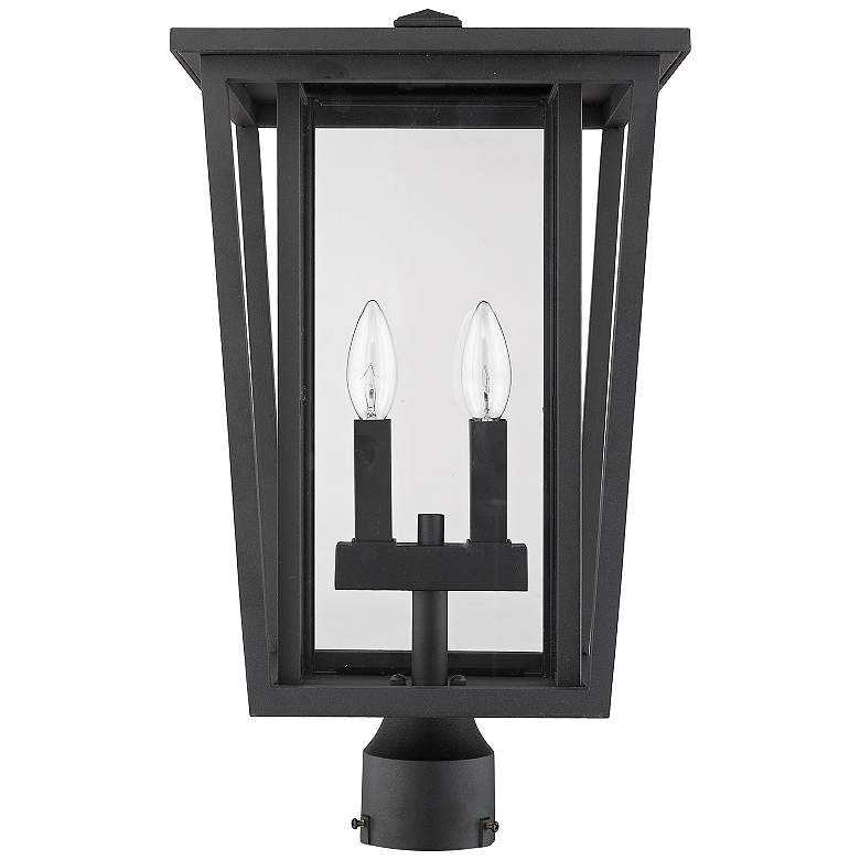 Image 5 Z-Lite Seoul 19 3/4" High Black 2-Light Outdoor Post Light more views