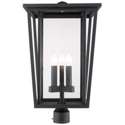 Z-Lite Seoul 23 3/4" High Black 3-Light Outdoor Post Light