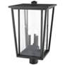 3_Z-Lite Seoul 23 3/4" High Black 3-Light Outdoor Post Light more views