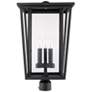 5_Z-Lite Seoul 23 3/4" High Black 3-Light Outdoor Post Light more views