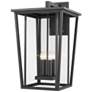 1_Z-Lite Seoul 30 1/4" High Black 4-Light Outdoor Wall Light