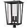 Z-Lite Seoul 30 3/4" High Black 4-Light Outdoor Post Light