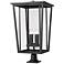 Z-Lite Seoul 32" High Black 4-Light Outdoor Pier Light