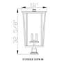 2_Z-Lite Seoul 32" High Black 4-Light Outdoor Pier Light more views