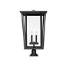 5_Z-Lite Seoul 32" High Black 4-Light Outdoor Pier Light more views