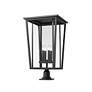 6_Z-Lite Seoul 32" High Black 4-Light Outdoor Pier Light more views
