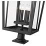 7_Z-Lite Seoul 32" High Black 4-Light Outdoor Pier Light more views