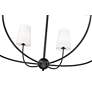 7_Z-Lite Shannon 42" Wide Matte Black 6-Light Chandelier more views