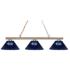 Z-Lite Sharp Shooter 48" Brass and Blue 3-Light Billiard Light