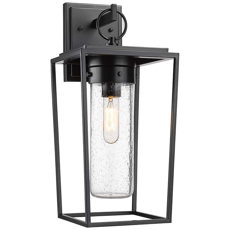 Image 1 Z-Lite Sheridan 1 Light Outdoor Wall Sconce in Black