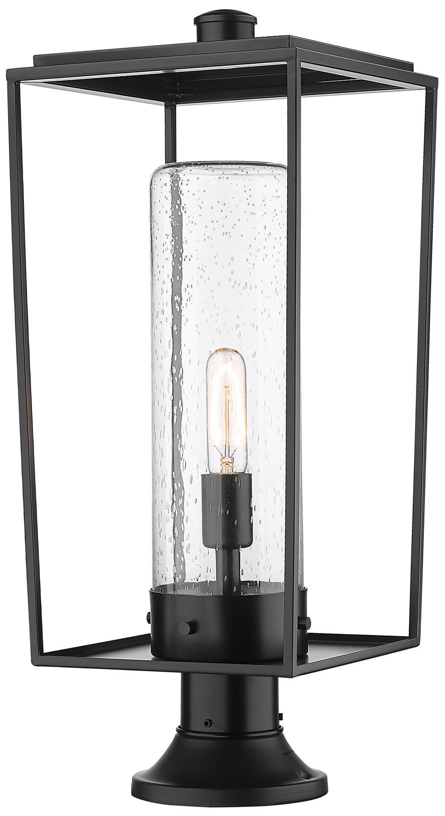 Z-Lite Sheridan 24 1/2" High Black Outdoor Pier Mount Light