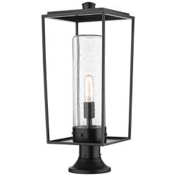 Z-Lite Sheridan 24 1/2" High Black Outdoor Pier Mount Light