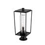 4_Z-Lite Sheridan 24 1/2" High Black Outdoor Pier Mount Light more views
