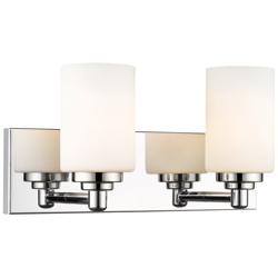 Z-Lite Soledad 16 1/4" Wide Modern Chrome 2-Light Bath Vanity Fixture