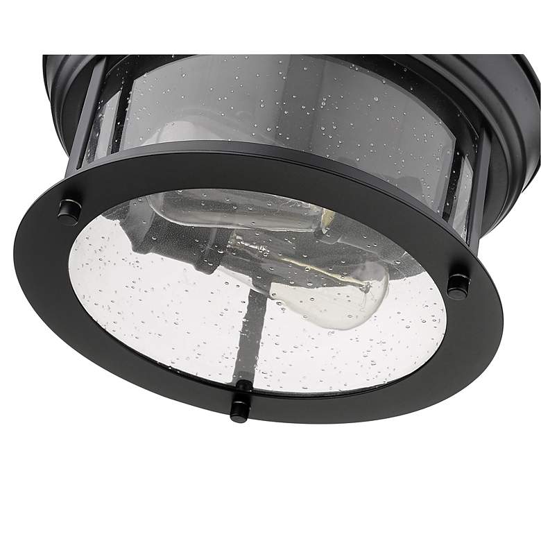 Image 6 Z-Lite Sonna 11" Matte Black 2-Light Flush Mount Ceiling Light more views