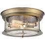 2_Z-Lite Sonna 11" Wide Heritage Brass 2-Light Ceiling Light