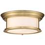 3_Z-Lite Sonna 13 1/2" Wide Heritage Brass Cylinder Ceiling Light