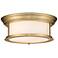 Z-Lite Sonna 13 1/2" Wide Heritage Brass Cylinder Ceiling Light