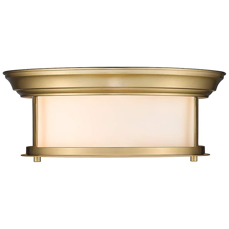 Image 6 Z-Lite Sonna 13 1/2" Wide Heritage Brass Cylinder Ceiling Light more views