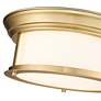 7_Z-Lite Sonna 13 1/2" Wide Heritage Brass Cylinder Ceiling Light more views