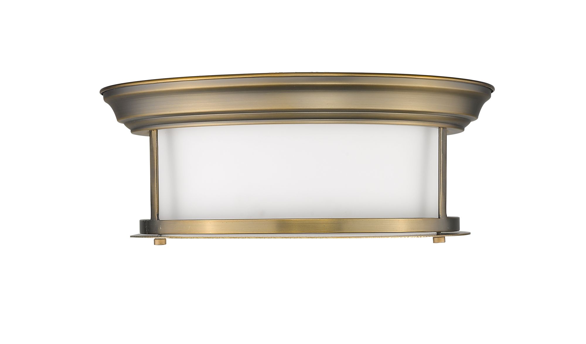 Z-Lite Sonna 13 1/2" Wide Heritage Brass Cylinder Ceiling Light in scene