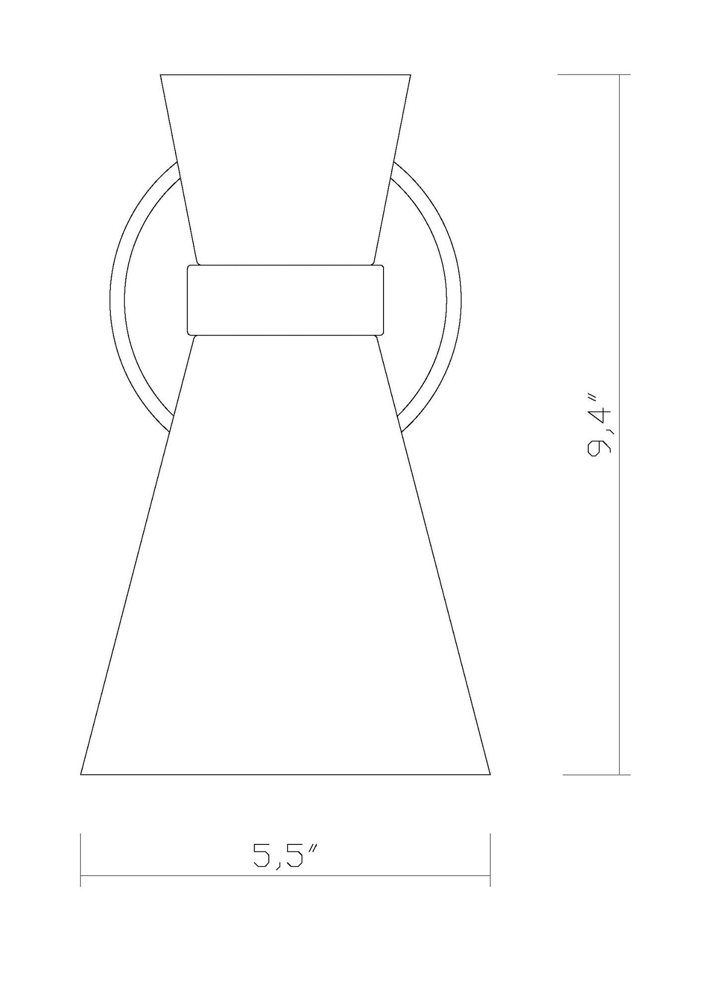 Z-Lite Soriano 1 Light Wall Sconce in Matte Black + Brushed Nickel