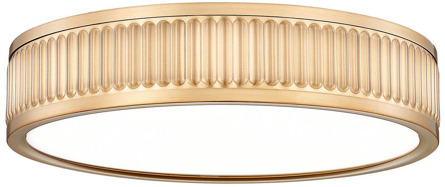 Z-Lite Stari 12 3/4" Wide Modern Gold LED Ceiling Light
