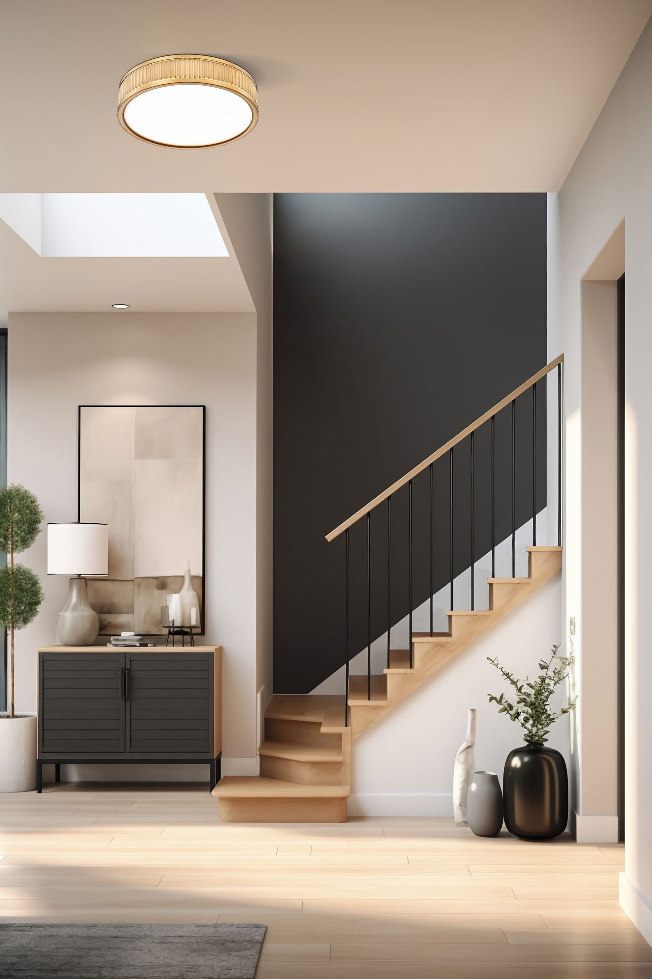 Image 2 Z-Lite Stari 12 3/4" Wide Modern Gold LED Ceiling Light more views