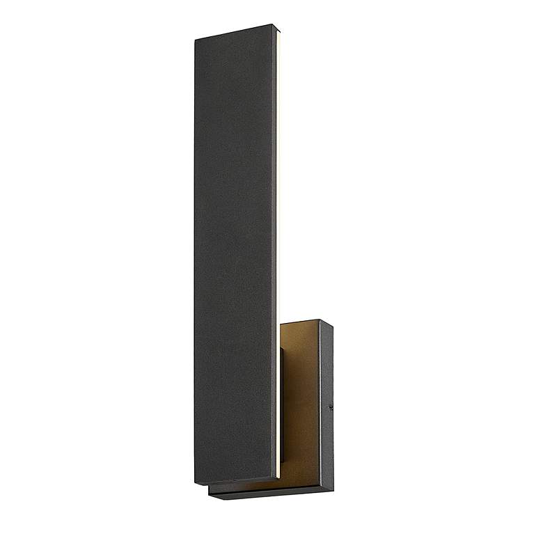 Image 4 Z-Lite Stylet 18" High Sand Black LED Outdoor Wall Light more views