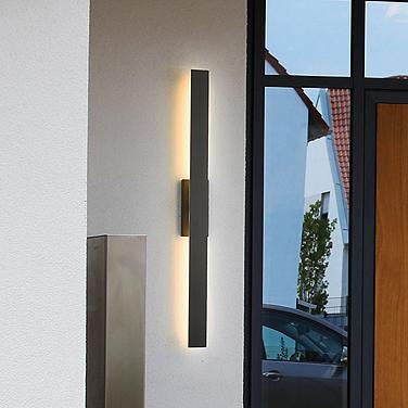 Z-Lite Stylet 48" High Sand Black LED Outdoor Wall Light