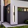 1_Z-Lite Stylet 72" High Sand Black LED Outdoor Wall Light