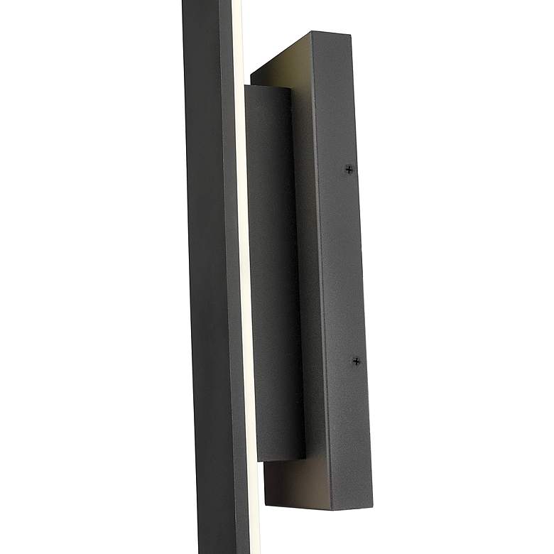 Image 7 Z-Lite Stylet 72" High Sand Black LED Outdoor Wall Light more views