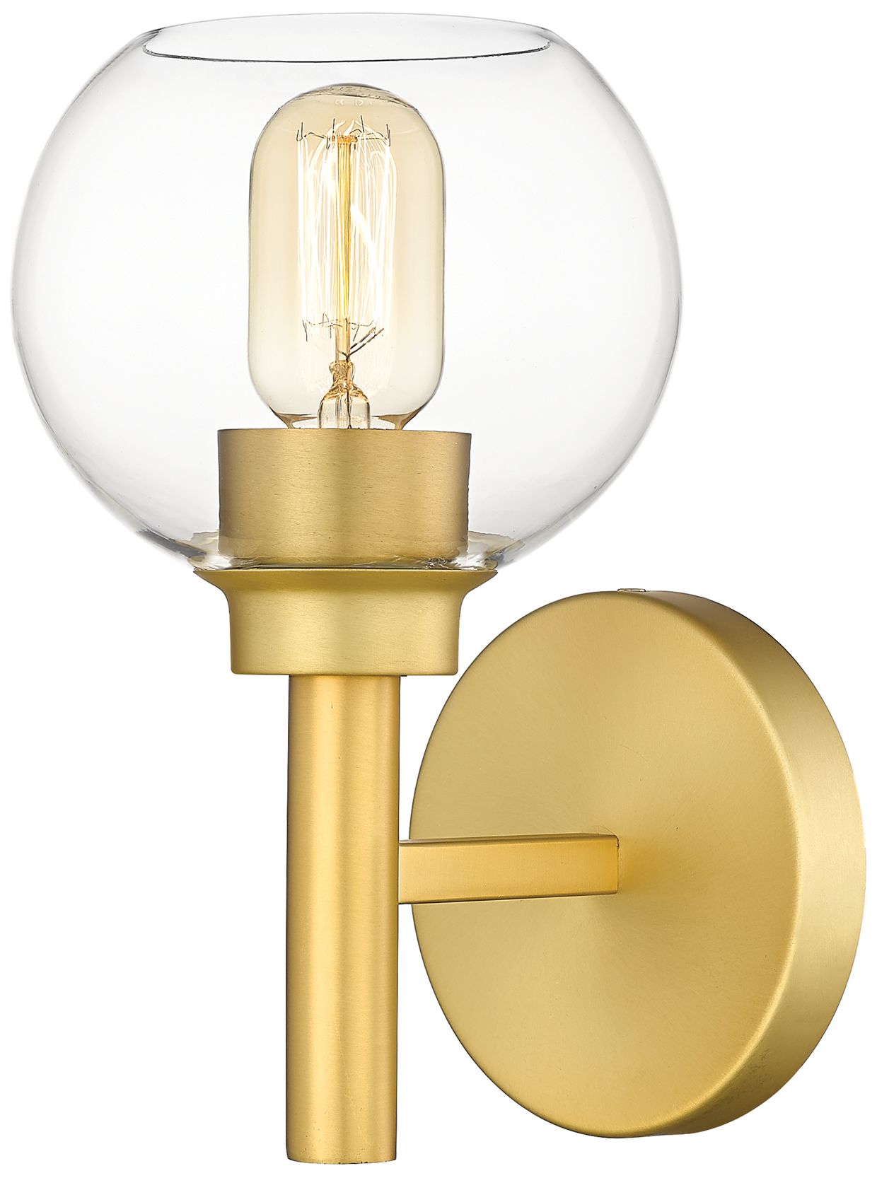 Z-Lite Sutton 10 1/4" High Brushed Gold Wall Sconce