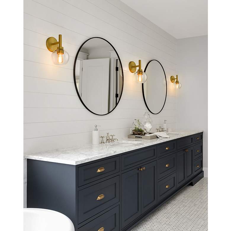 Image 3 Z-Lite Sutton 10 1/4" High Brushed Gold Wall Sconce more views