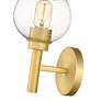 7_Z-Lite Sutton 10 1/4" High Brushed Gold Wall Sconce more views