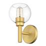 Z-Lite Sutton 10 1/4" High Brushed Gold Wall Sconce