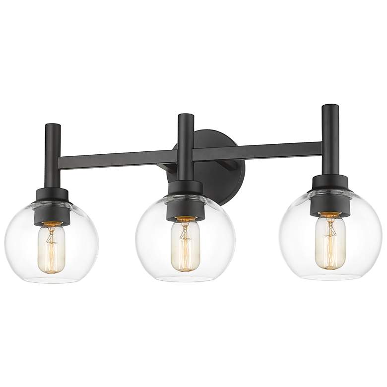 Image 3 Z-Lite Sutton 23 3/4"W Matte Black 3-Light Vanity Bath Light more views