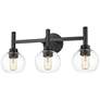 3_Z-Lite Sutton 23 3/4"W Matte Black 3-Light Vanity Bath Light more views