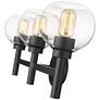 4_Z-Lite Sutton 23 3/4"W Matte Black 3-Light Vanity Bath Light more views