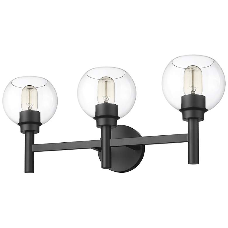 Image 5 Z-Lite Sutton 23 3/4"W Matte Black 3-Light Vanity Bath Light more views