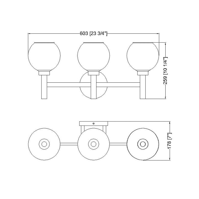 Image 6 Z-Lite Sutton 23 3/4"W Matte Black 3-Light Vanity Bath Light more views