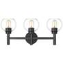 Z-Lite Sutton 23 3/4"W Matte Black 3-Light Vanity Bath Light