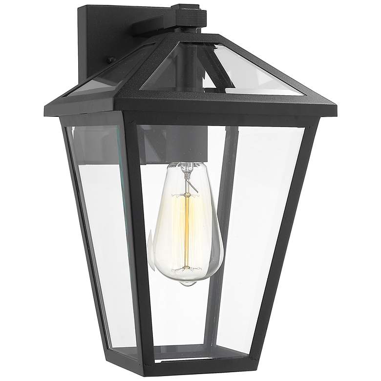 Image 1 Z-Lite Talbot 1 Light Outdoor Wall Sconce in Black