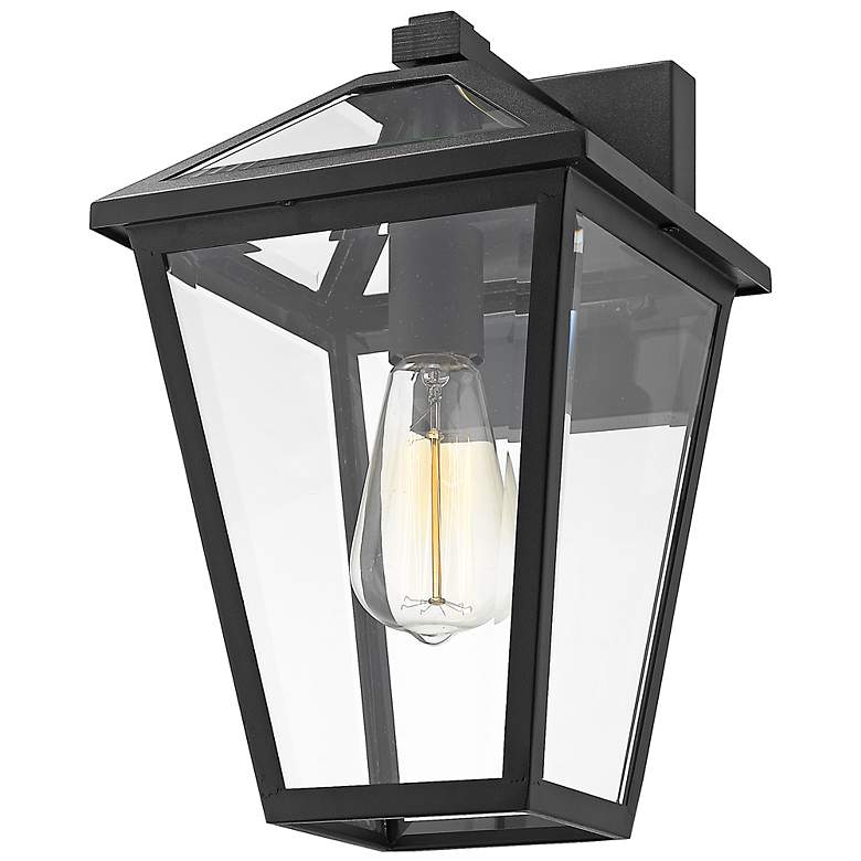 Image 5 Z-Lite Talbot 1 Light Outdoor Wall Sconce in Black more views