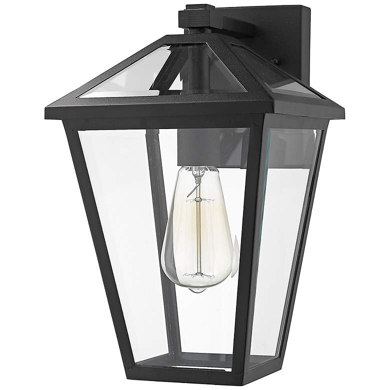Image 6 Z-Lite Talbot 1 Light Outdoor Wall Sconce in Black more views